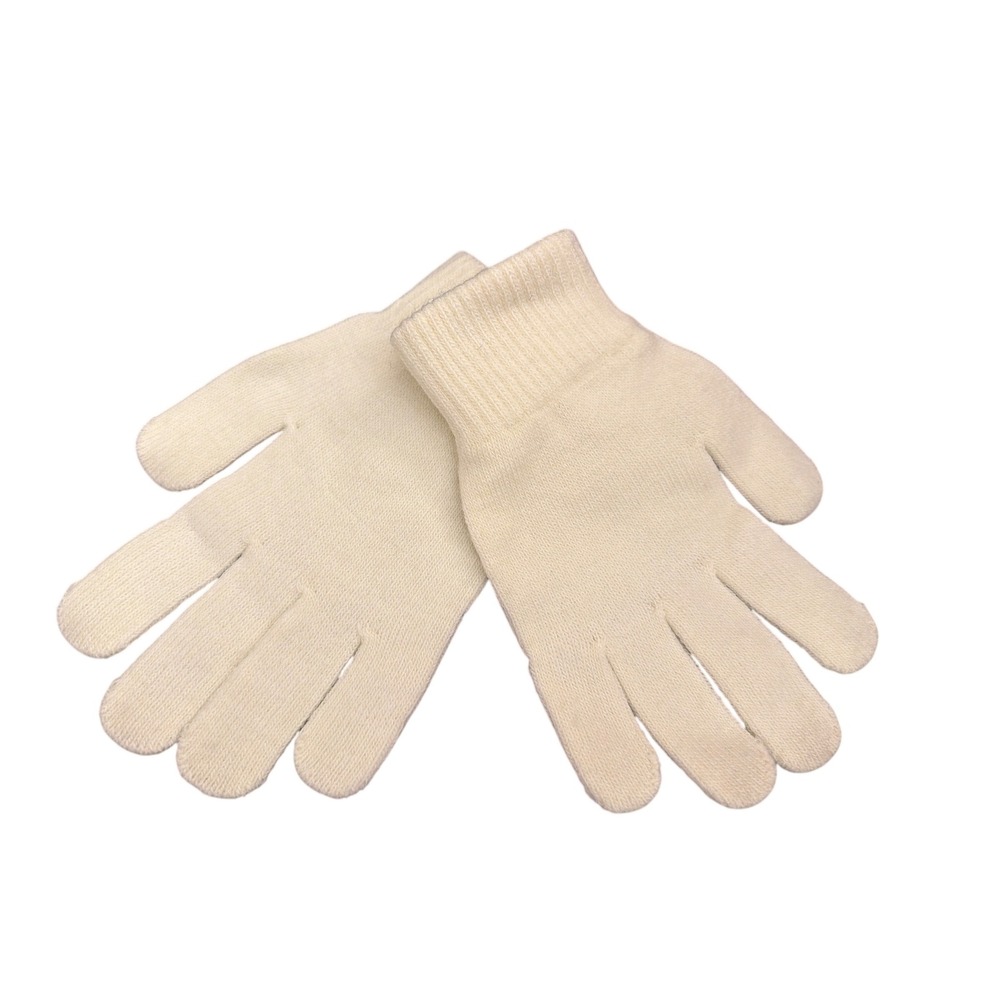 Vintage Van Raalte Knit Gloves Minimalist Winter Utility Cozy Retro Preppy